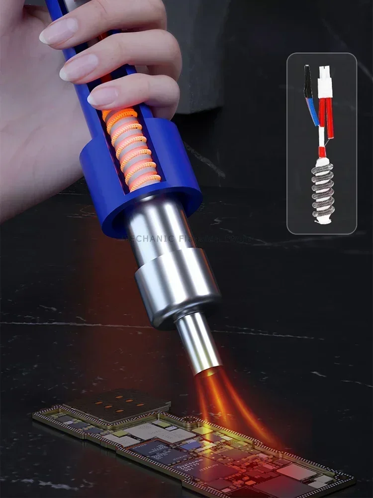 Soldering Stations MECHANIC 957DW Desoldering Station Two-scroll Hot Air Rework Station Heating Main Board Tin Solder soldering station soldering tool welding tool desoldering station