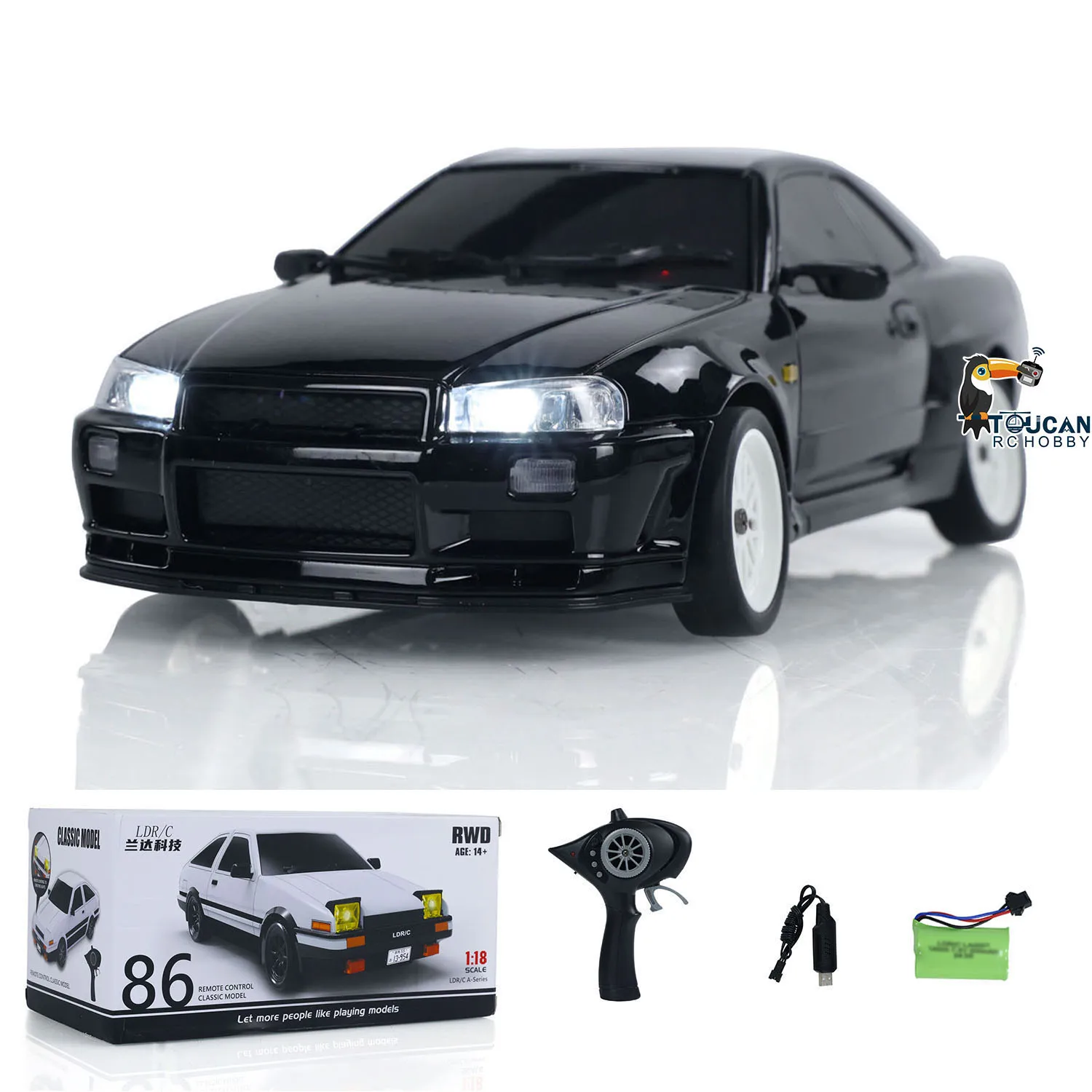Toys for Boys LDRC A99 1/18 RWD RC Car Drift Car Remote Control Racing Finished Vehicles TOUCAN Model Motor Lights 5