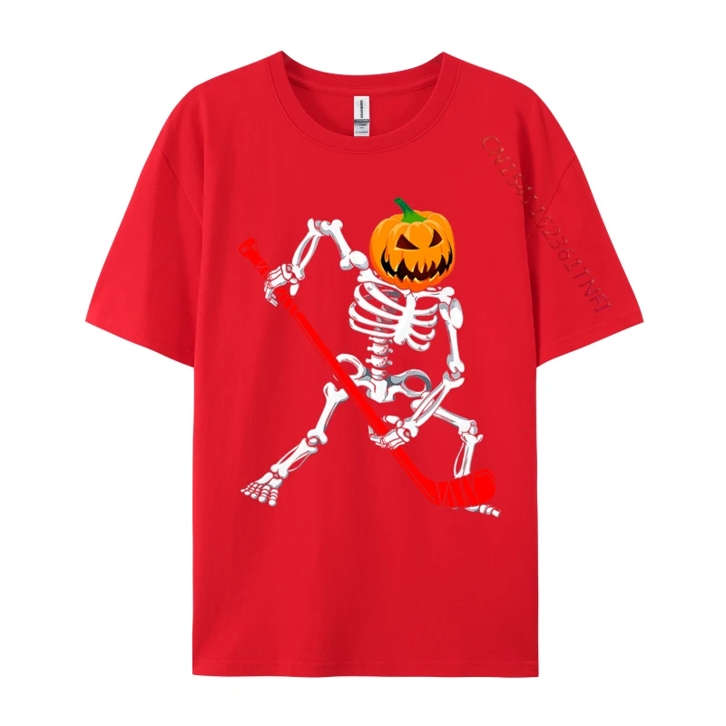 Rife Men T Shirt Hip hop Printed On Tees Cotton Fabric Short Sleeve Fitness Tight T-Shirt Crewneck Top Quality Hockey Player Skeleton Halloween Pumkin Costume For red