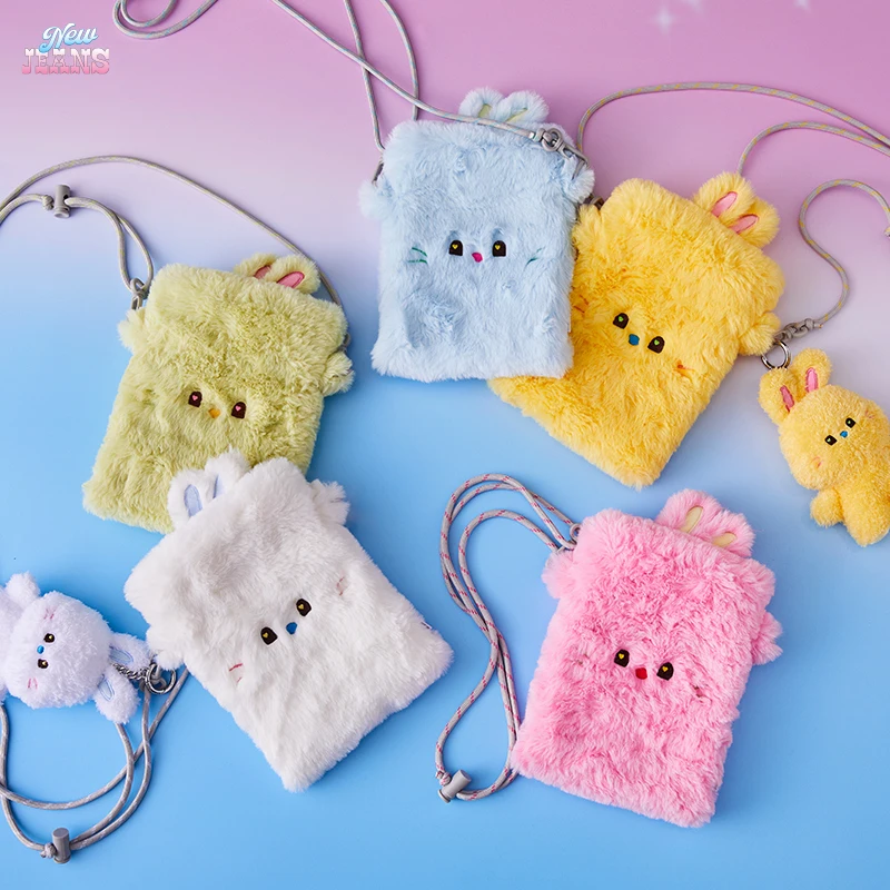 

Line Friends Newjeans Bunini Series Kawaii Mini Crossbody Bag Cartoon Plush Shoulder Bag Anime Sundries Bag Cute Coin Purse Gift