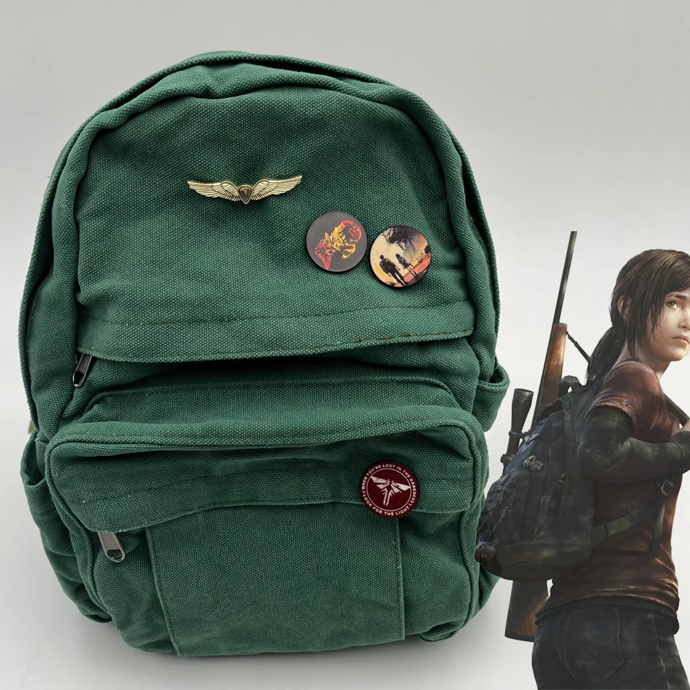 

TV The Last of Us Cosplay Ellie Joel Backpack Game Student Schoolbag Unisex Rucksack Canvas Shoulder Bag