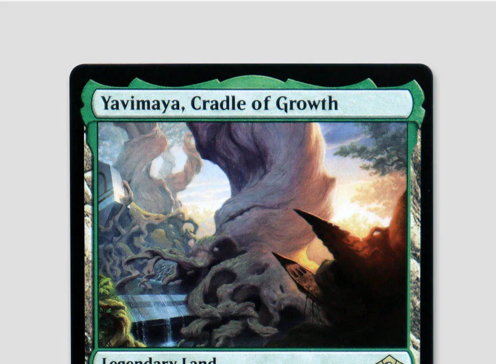 Game Cards Yavimaya Cradle of Growth Foil/Holo TCG Magical Proxy Cards Game Quality Proxy Gathering Board Playing Game Trading Cards
