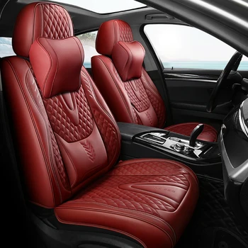 Coprisedili per auto universali Cuscino per sedile in pelle artificiale durevole e completamente coperto per SUV berlina al 90% include copertura anteriore e posteriore