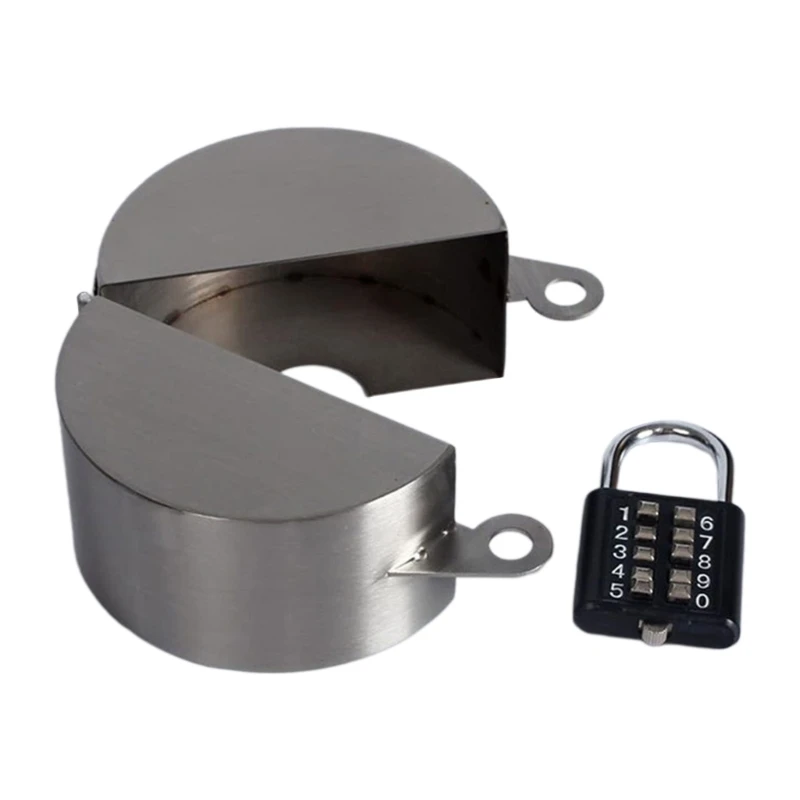 Gate Valves Lockout Device With Password Padlock Outdoor Faucet Lock Water Spigot Lock Safety Cover for Faucet, Valves