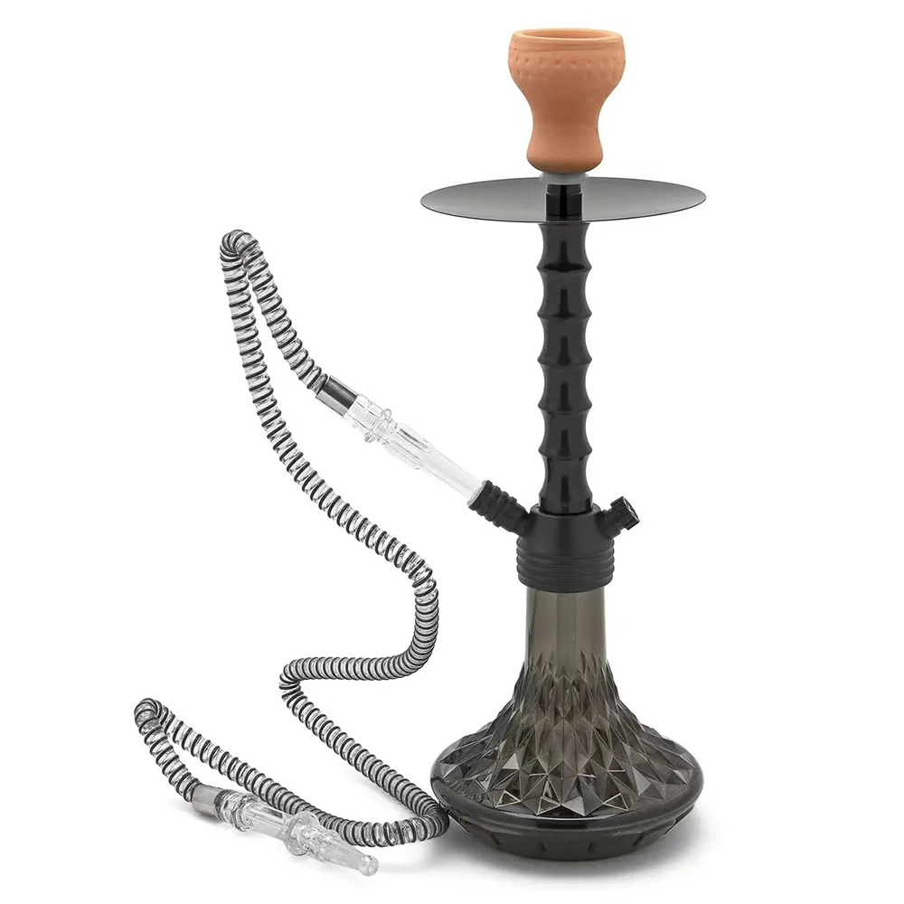 20inch Heght 52cm Acrylic Shisha Hookah Single Hose Ceramics Bowl with Tray Chicha Nargile Water Pipe Accessories