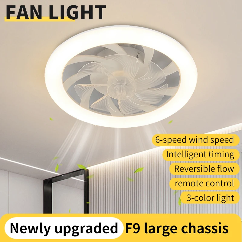 LED Fan Light New Ceiling Fan for Living Room Bedroom with Remote Control