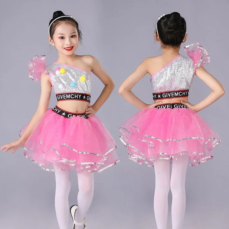Kids' Dancewear Skirts Printing Flocking Girls' Performance & Printing