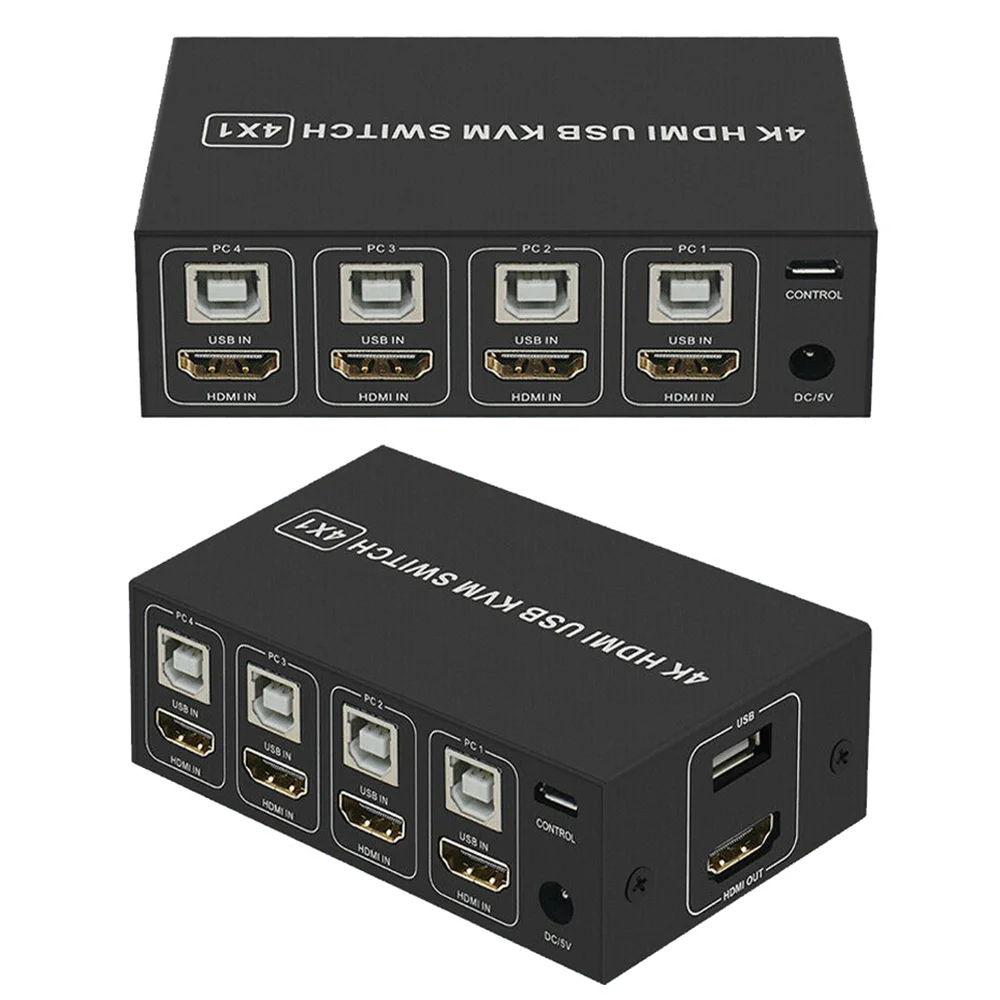 kvmスイッチ,4k 60hz usb hdmi kvmスイッチャー4x1 hdmi hdmi 2.2 kvm,スイッチ,4個のキーボードマウスの共有 - AliExpress Mobile