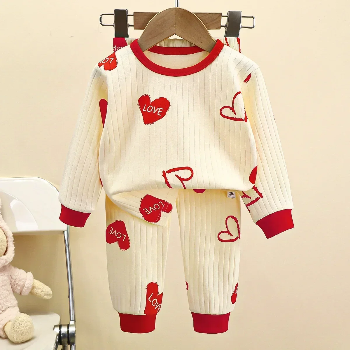 Kids Cotton Cartoon Pajama Set 5