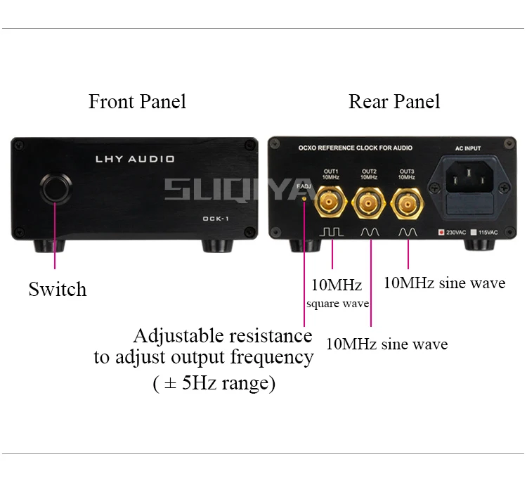 Suqiya-発熱オーディオ,10mhz,sccut,ocxo,高精度,超低相,騒音,熱電  