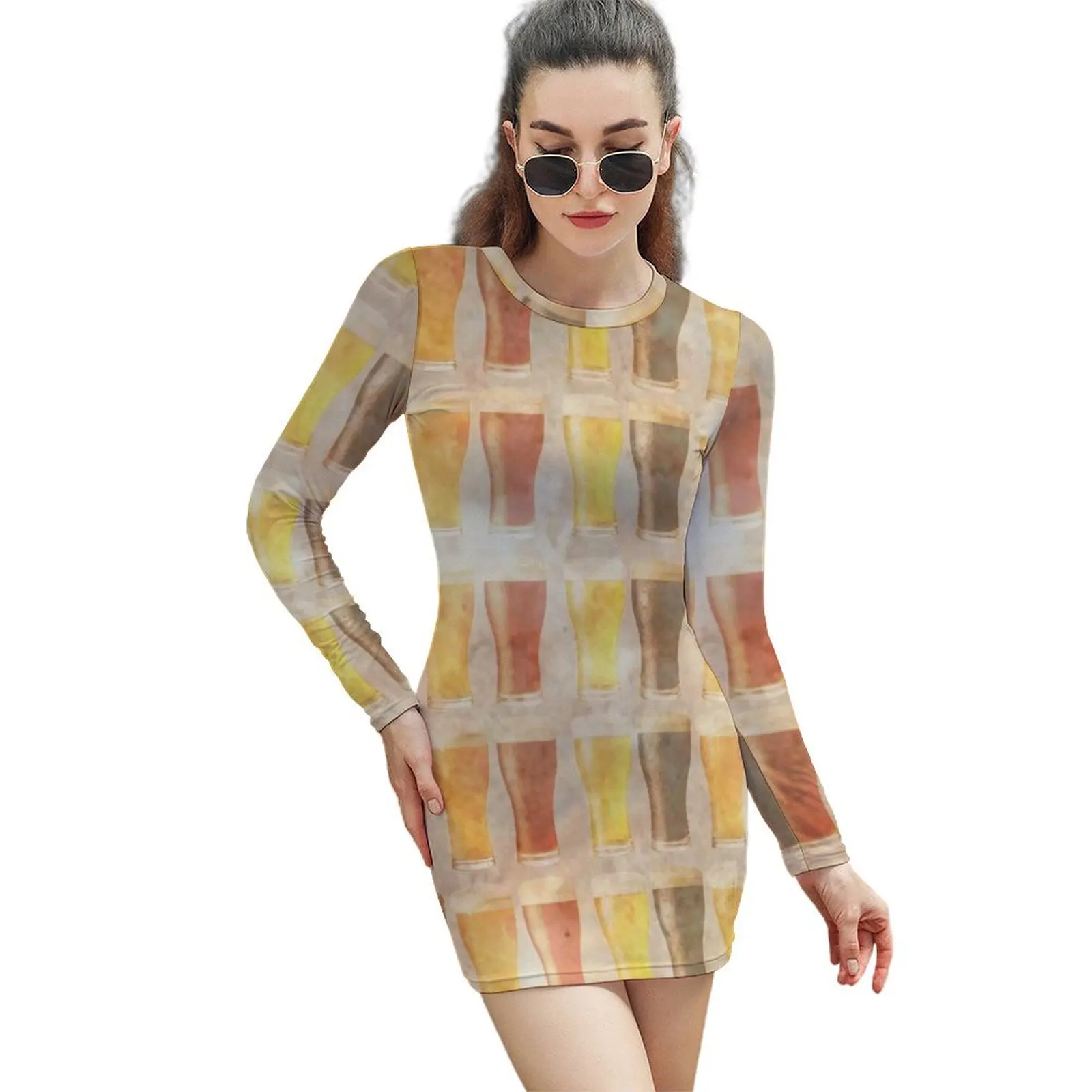 

Beer Beer Beer Long-Sleeved Sheath Dress clothes for women dresses women summer 2024 Bride dresses Female clothing