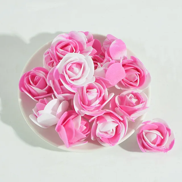 144pcs 2cm Artificial Mini Paper Rose Bouquet For Wedding Party
