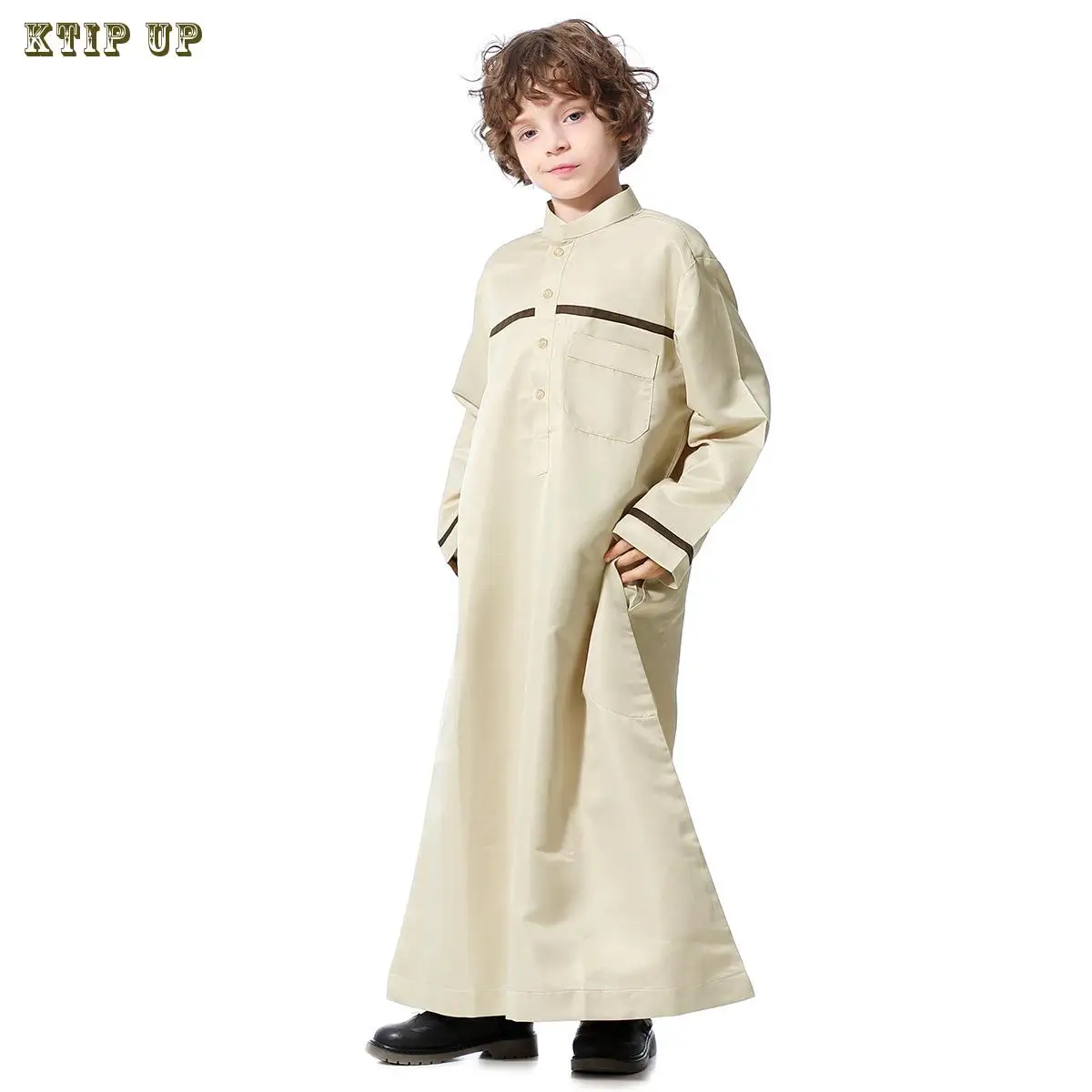 Quality Muslim Abaya Jubba Thobe for Boy, Saudi Arabia, Dubai, Teenagers, Kids Islamic Clothing, Ramadan Costumes, Kaftan