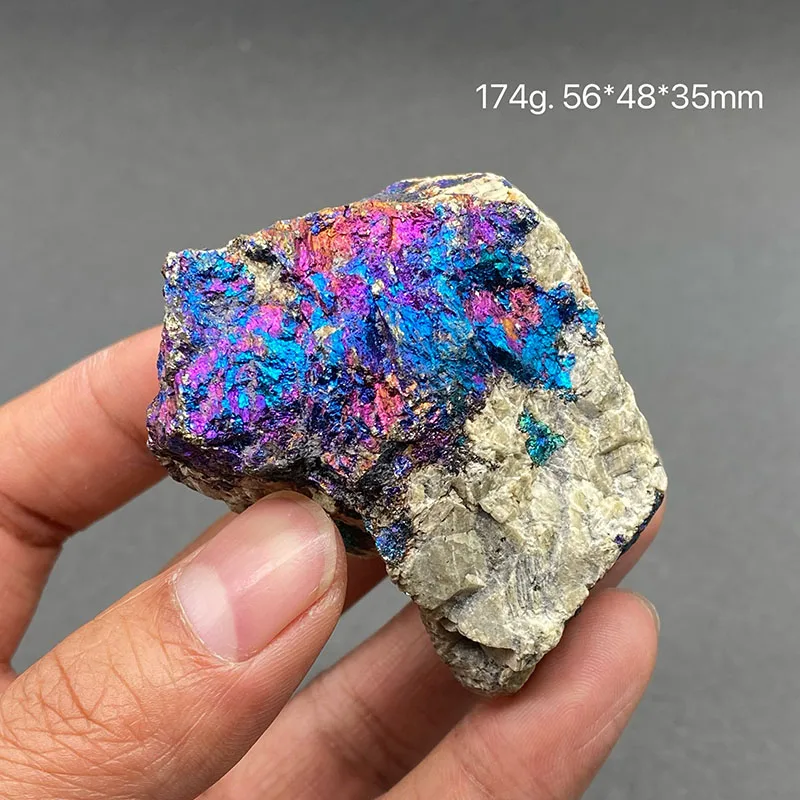 100% natural Bornite mineral specimen healing crystal gem collection