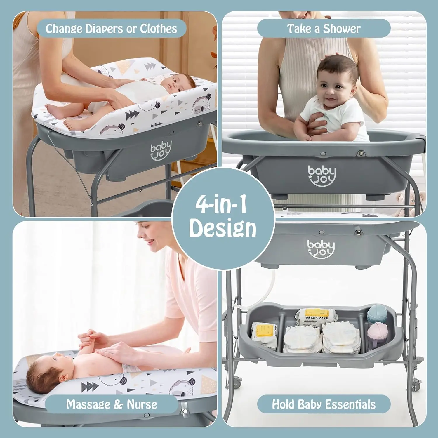 Foldable Baby Bath Station 2