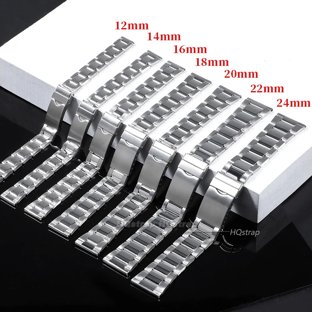 Sleek Stainless Steel Universal Watch Band Bracelet