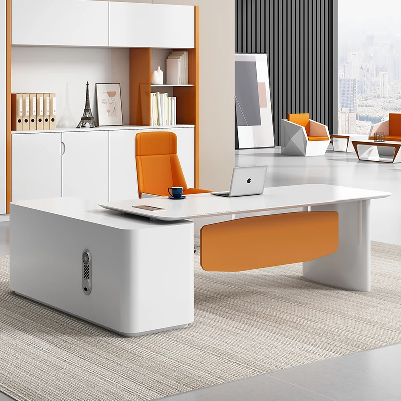 Work Table Office Desks Console Modern Study Computer Meeting Console Conference Drawers Storage Mesa Escritorio Office Supplies
