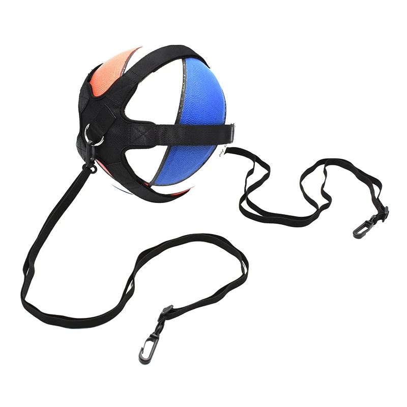 Volleyball Trainer for Solo Practice Adjustable Elastic Cord Black