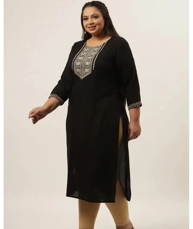 

Indian Clothing Women's Cotton Silk Embroidery Ethnic Style Traditional Top 6XL