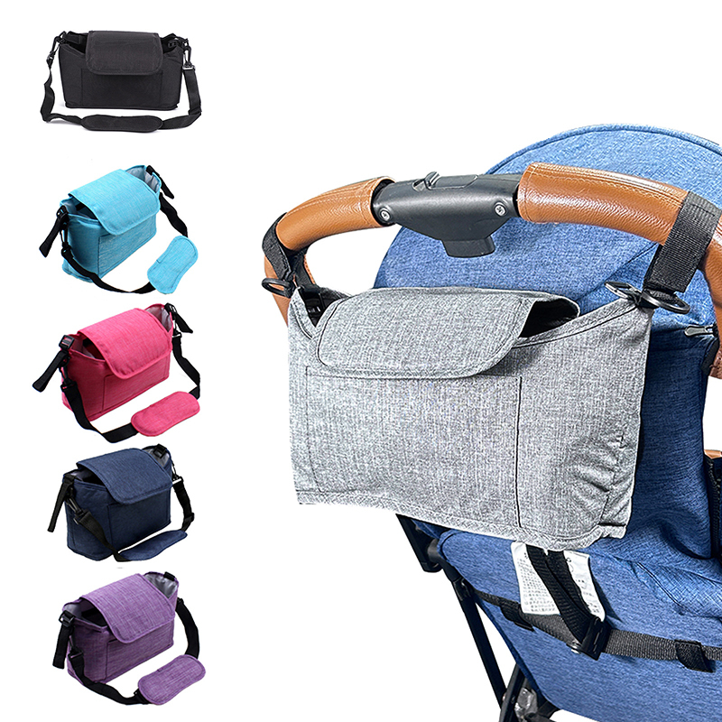 Diaper Bag Baby Stroller Hanging Bag Large Capacity Stroller Storage Bag Women Crossbody Mommy Bag With Portable Tote Bag