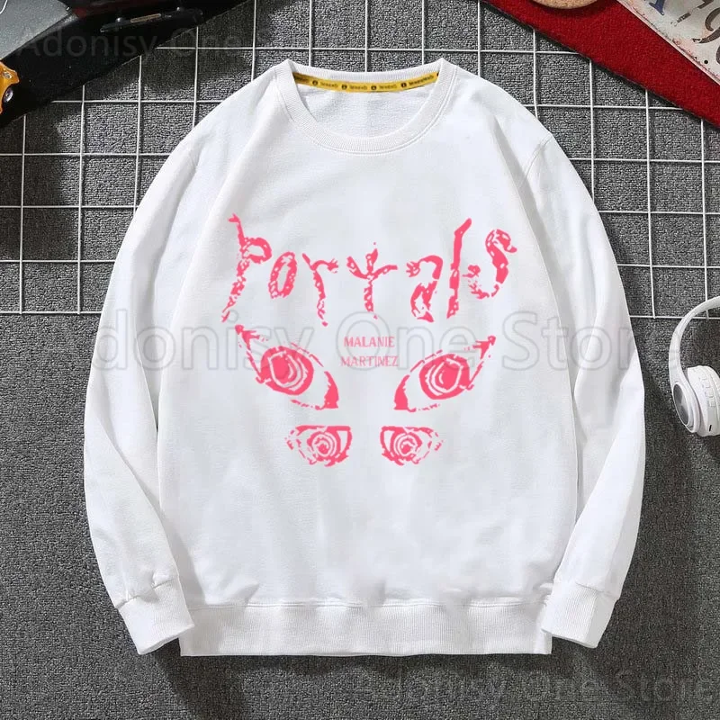 

Melanie Martinez Portal Fashion Men's Spring Autumn Male Casual Sweatshirts Men's White Color Sweatshirt Tops