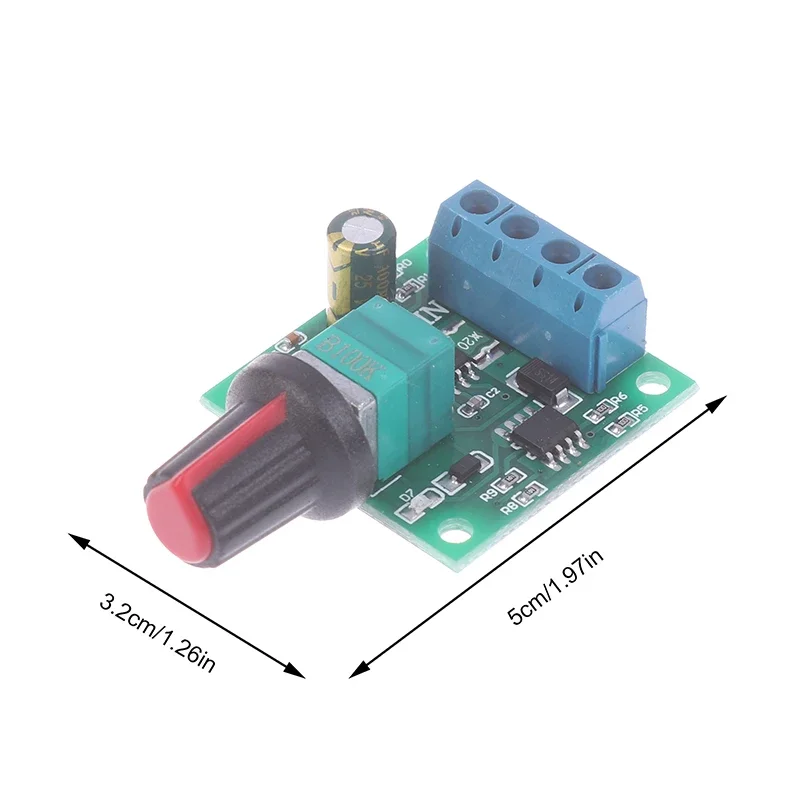 2A 1.8v 3V 5V 6V 12V 모터 DC 1803bk PWM 속도 컨트롤러 저전압 레귤레이터 스위치 조정 가능한 드라이브 모듈
