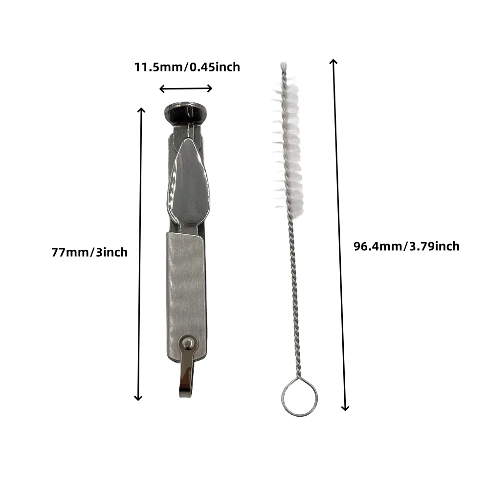 Smoking Accessories Tobacco Smoking Accessories Smoking Pipe Smoking Pipe Cleaners 3-in-1 Multifunctional Cleaning Tool Kit Smoking Pipe Tube Cleaner with Knife Press Rod Pick Rod Scraping Spoon With brush