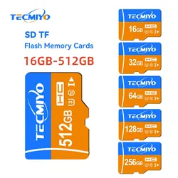 TECMIYO 16GB/32GB/64GB/128GB/256GB/512GB/1TB Sd Tf Flash Memory Cards for Mobile Phone Camera Digital Device