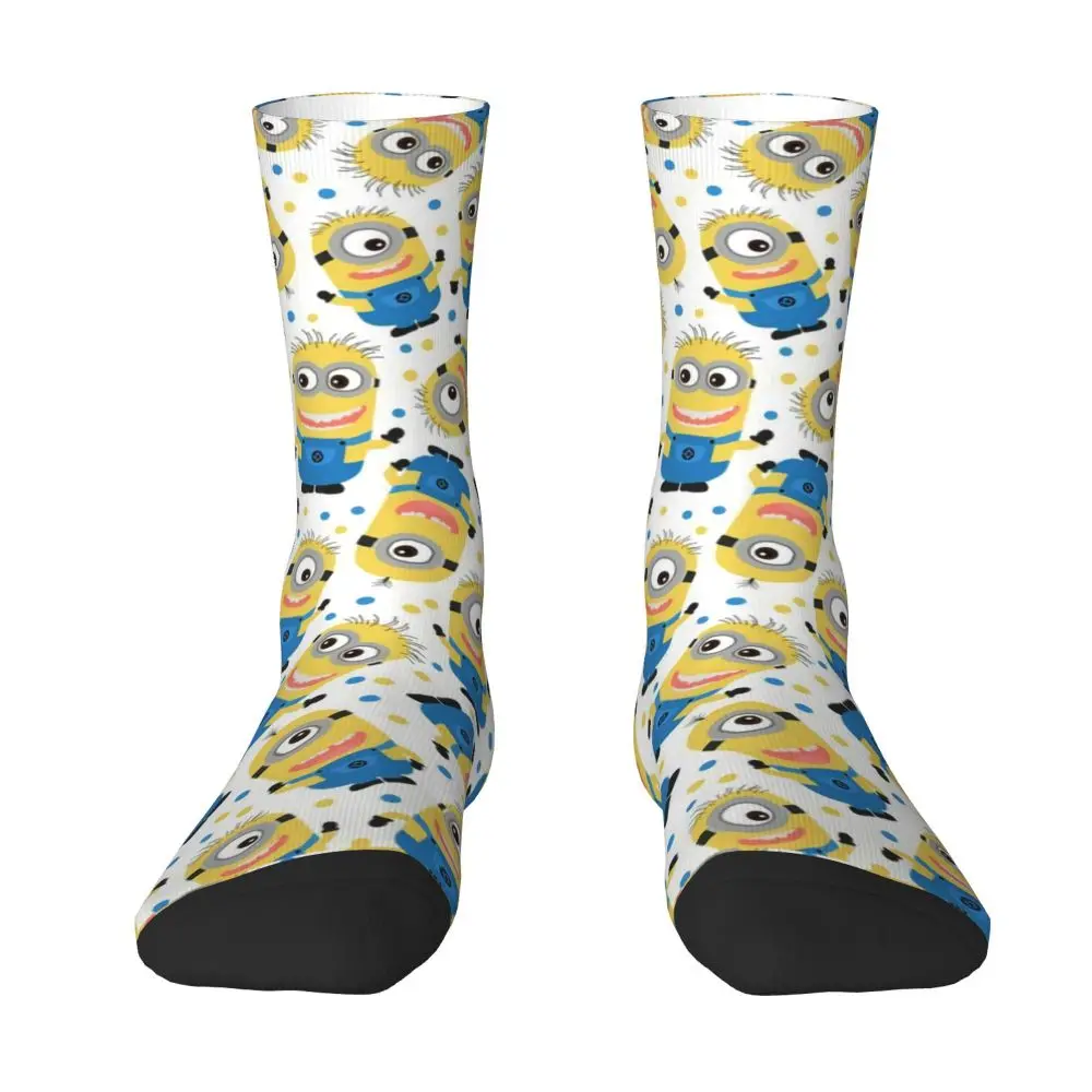 Custom Cool Print M- Minions Cartoon Socks for Women Men Stretchy Summer Autumn Winter M- Minions Bananas Crew Socks 221 S0cec96103bc14b8f94b379adfb5cb55ds