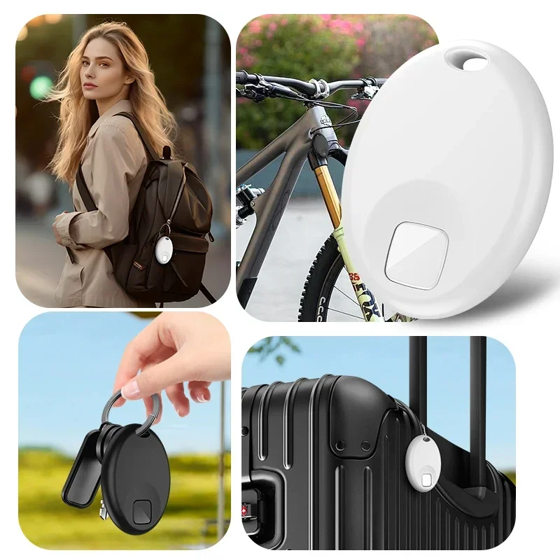 Smart GPS Tracker Mini Tag For IOS Apple Find My APP ITag Anti Lost Reminder Device MFI Rated Locator Car Key Pet Kids Finder Gps Locator Key Finder Anti Lost Tracker Anti Lose Tracker Item Locator Anti Lost Locator Key Chain Locator