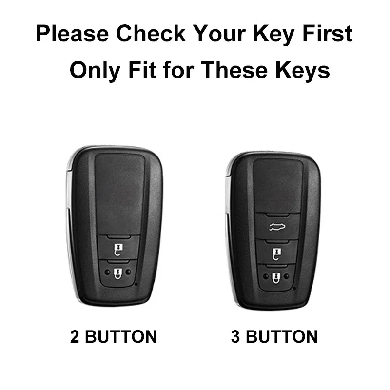TPU Car Key Case Full Cover Shell Keychain Accessories for Toyota Prius Camry Corolla CHR C-HR RAV4 Land Cruiser Prado