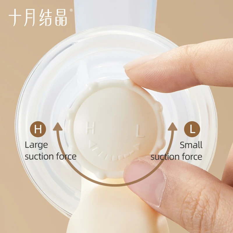 【China's Renowned Brand】TEN-MJOURNEY Manual Breast Pump-High-Suction Portable with Massage Mode for Postpartum Mothers