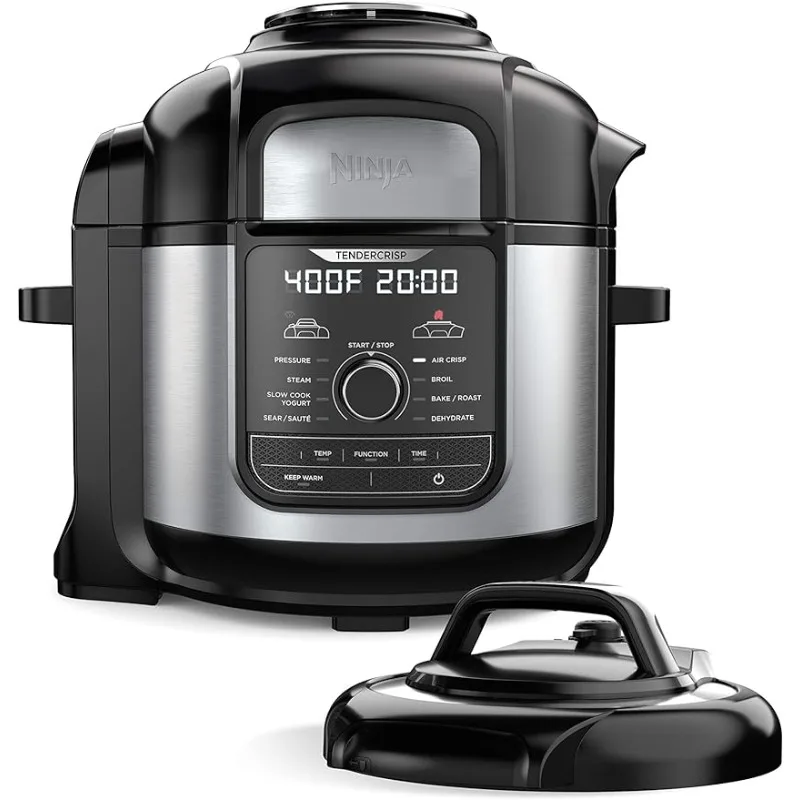 

Ninja FD401 Foodi 12-in-1 Deluxe XL 8 qt. Pressure Cooker & Air Fryer that Steams, Slow Cooks, Sears, Sautés, Dehydrates