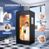Portable Steam Sauna Tent Room with Steamer 3L 1000W Steam Generator Single Person Sauna for Relaxation Detox Home Spa 3