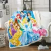Princess Furry Custom Blanket Luxury Plush Blankets Throw Baby  Winter Fleece Microfiber Fabric Modern Printed 1