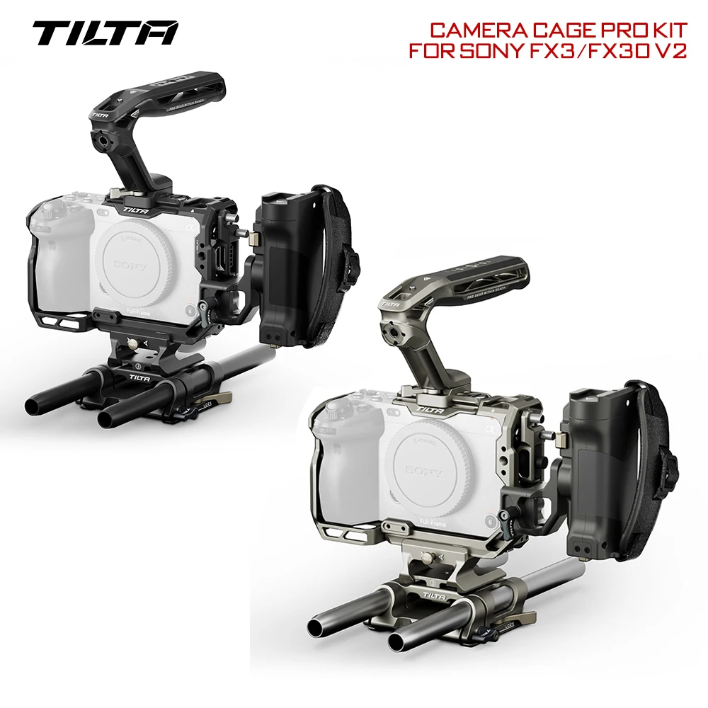 Nuovo Aggiornato Tilta Sony Fx3 Fx30 Camera Cage Armor Pro Kit Light Basic Full Cage Tuta Tattica Antigraffio Ta-T16-Fcc Full Rig