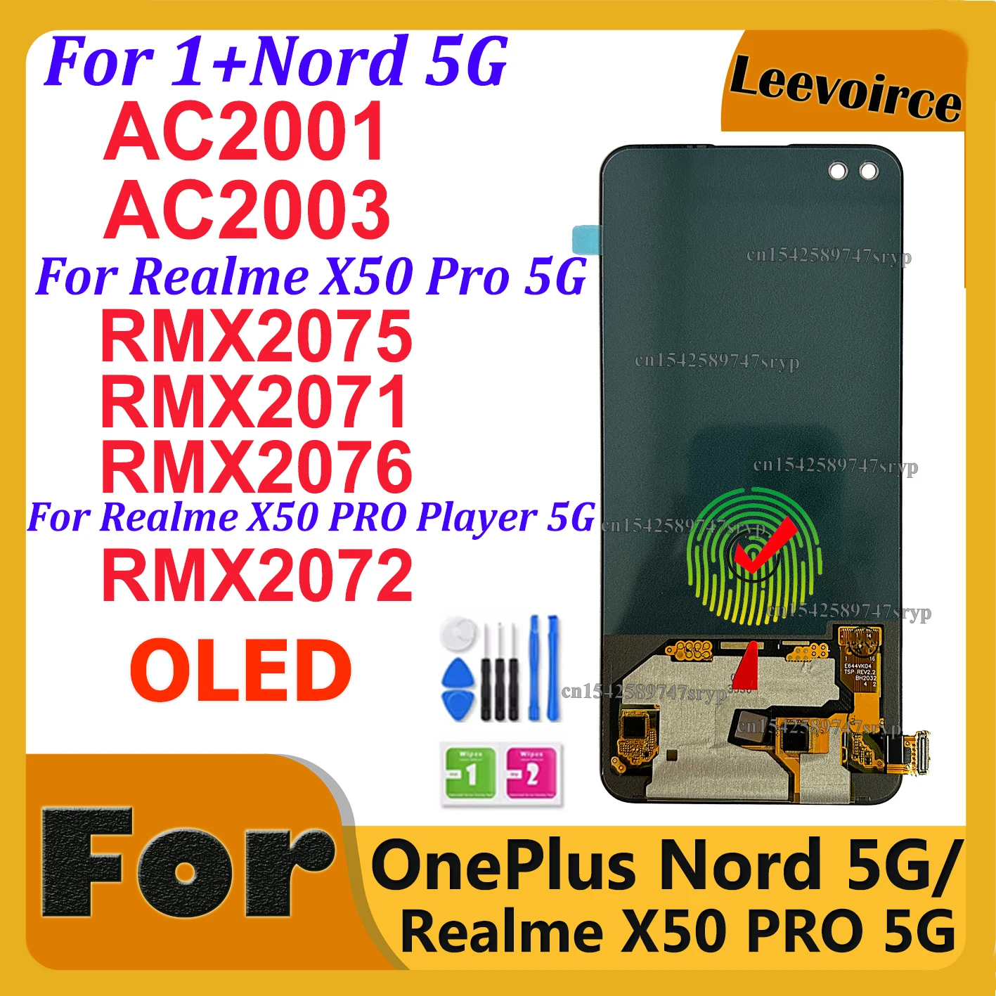OLED For Oneplus Nord 5G AC2003 Touch Screen Digitizer Assembly For ...