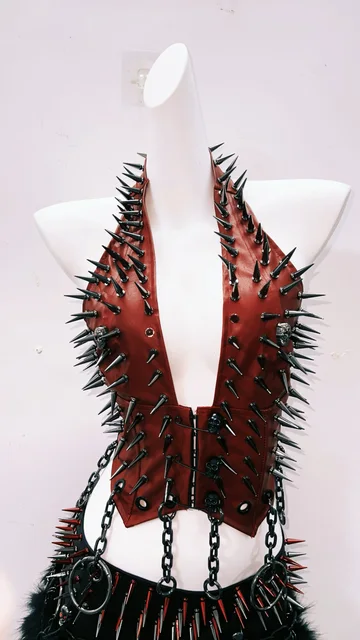 Gothic Tank Tops Punk Tank Tops halter topy2k clothes y2k crop top gothic clothes y2k top rivetTank Tops Skull top vintage tops 2