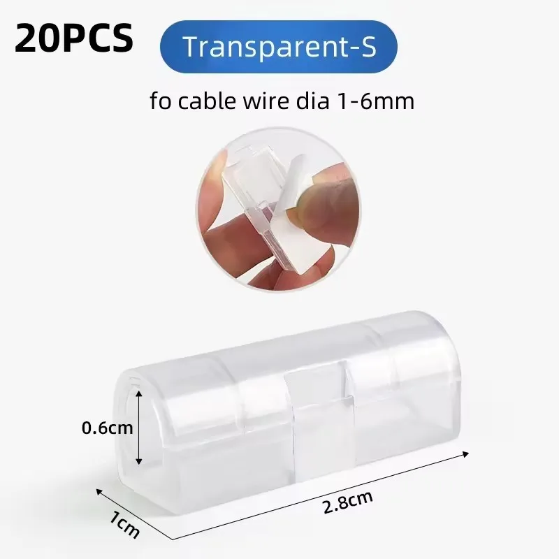 20PCS Transparent-S