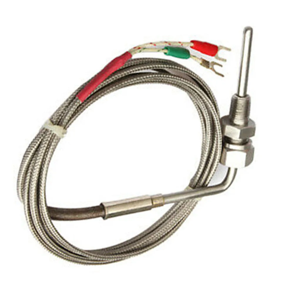 1/8" NPT K Type Thermocouple Exhaust Probe 1200°C Temperature Sensors Thread NPT Threads 2m Cable Adjustable Pressure Lock