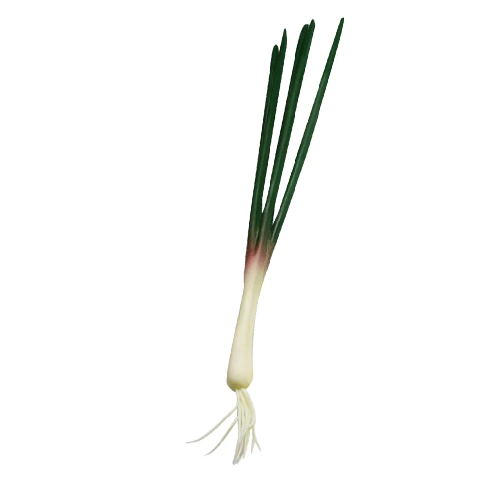 Simulated Onion Model Artificial Vegetable Decorations Realistic Scallions Ornament Models Fake Green Onions
