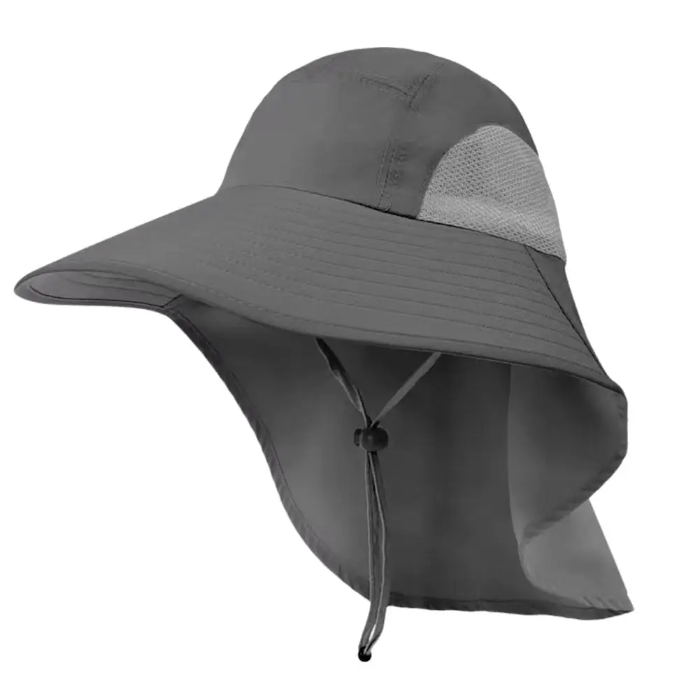Wide Brim Sun Hat with Neck Flap for men women Adjustable Outdoor 50+UPF Protection Safari Cap Hiking Fishing Hat sun hat sun protection hat