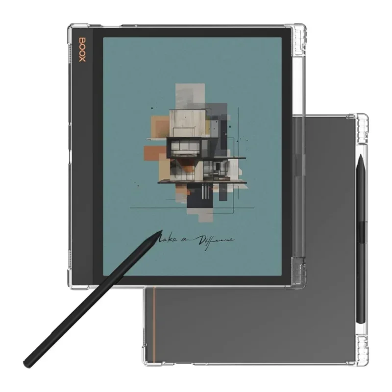 Crystal Clear Shockproof Back Cover with Pencil Holder and Protector Shell