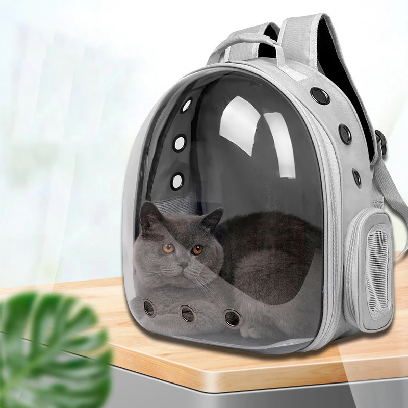 

Pet Cat Carrying Bag Breathable Portable Pet Outdoor Travel Backpack Transparent Bag Carrier Pet Transport Space Capsule Bag