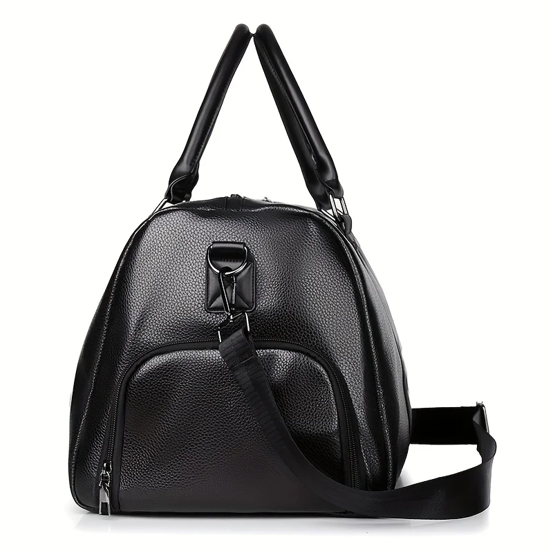 New men's travel bag, simple fitness bag, fashionable handbag, large capacity men's shoulder crossbody bag - 2