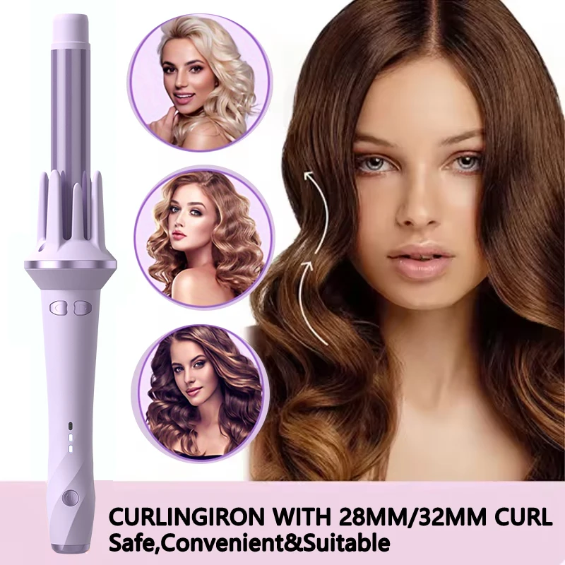 Automatic Hair Curler 28mm 32mm Auto Rotating Large Wave CurlingIron Temperature Adjustable Anion Fast Heating Hair Styling Tool