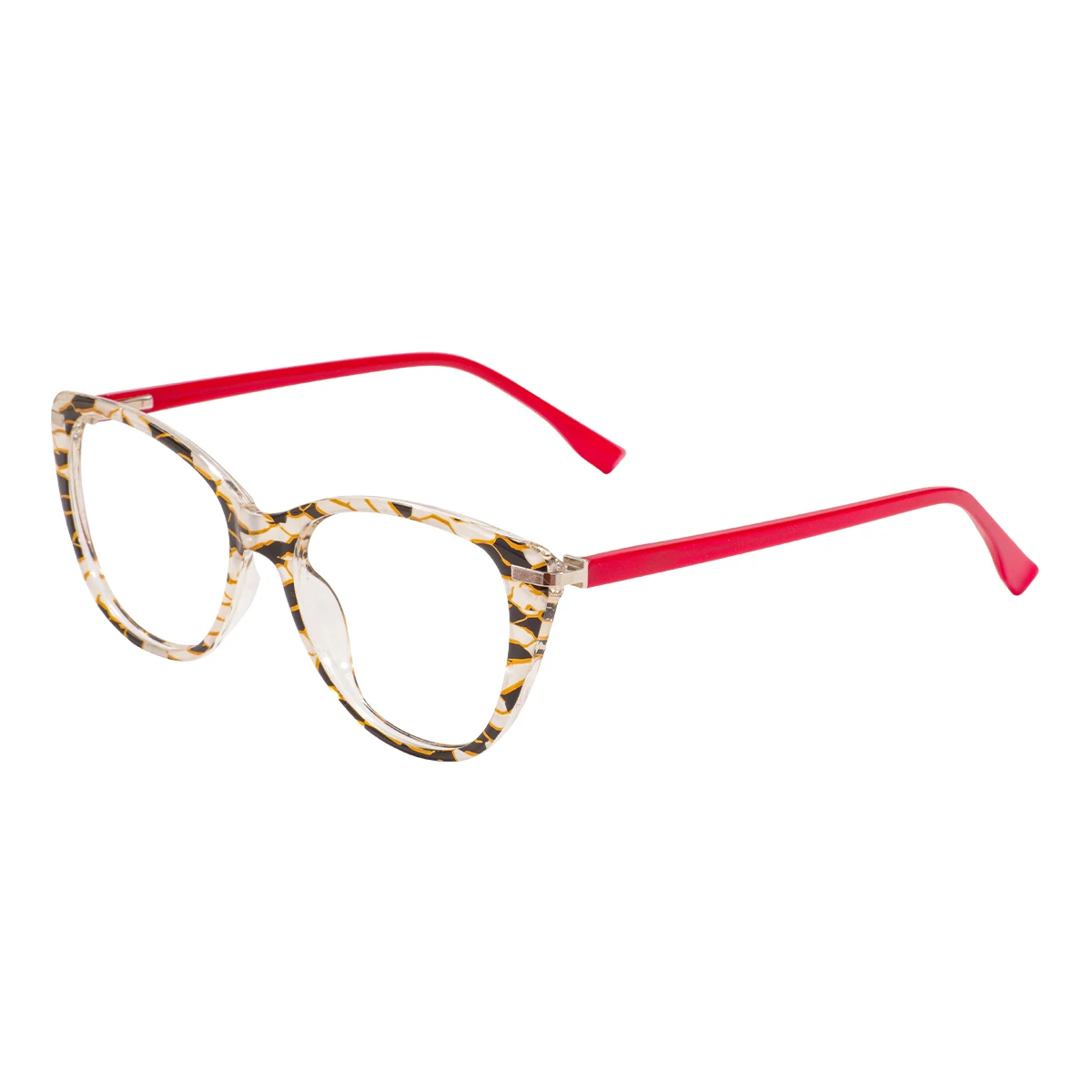 

Large Cat Eye Glasses Frames And Acetate Temple With Spring Hinge For Prescription Lenses