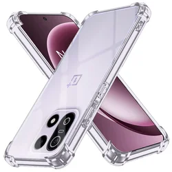 Crystal Clear Silicone Protective Case - 1.5MM Thick for OnePlus 15 (Transparent)