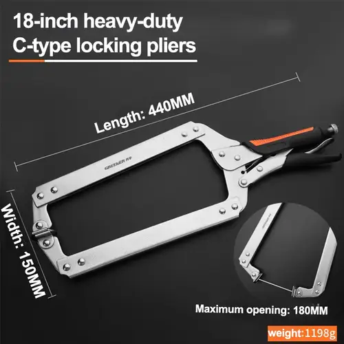 GREENERY Greener Strong Pliers Clamp Multi-functional Manual Universal Industrial-grade Pressure Wire Cutters Fixed Tool Plus - Image 11