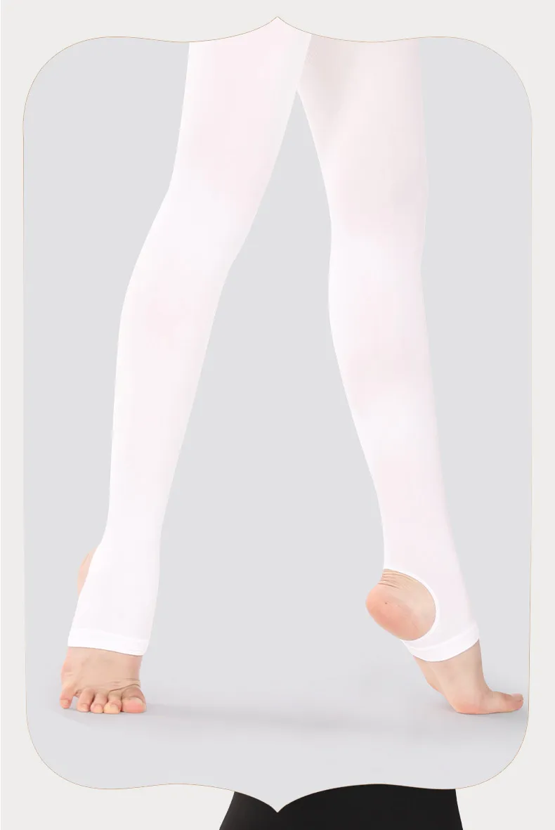 60D Mädchen Steigbügelstrumpfhose Damen Steigbügel-Tanzstrumpfhose Ultraweiche Ballettstrumpfhose Halten und Stretch Steigbügel-Leggings zum Tanzen/Schule – Detail 6